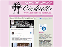 Tablet Screenshot of cinderellaballet.cz